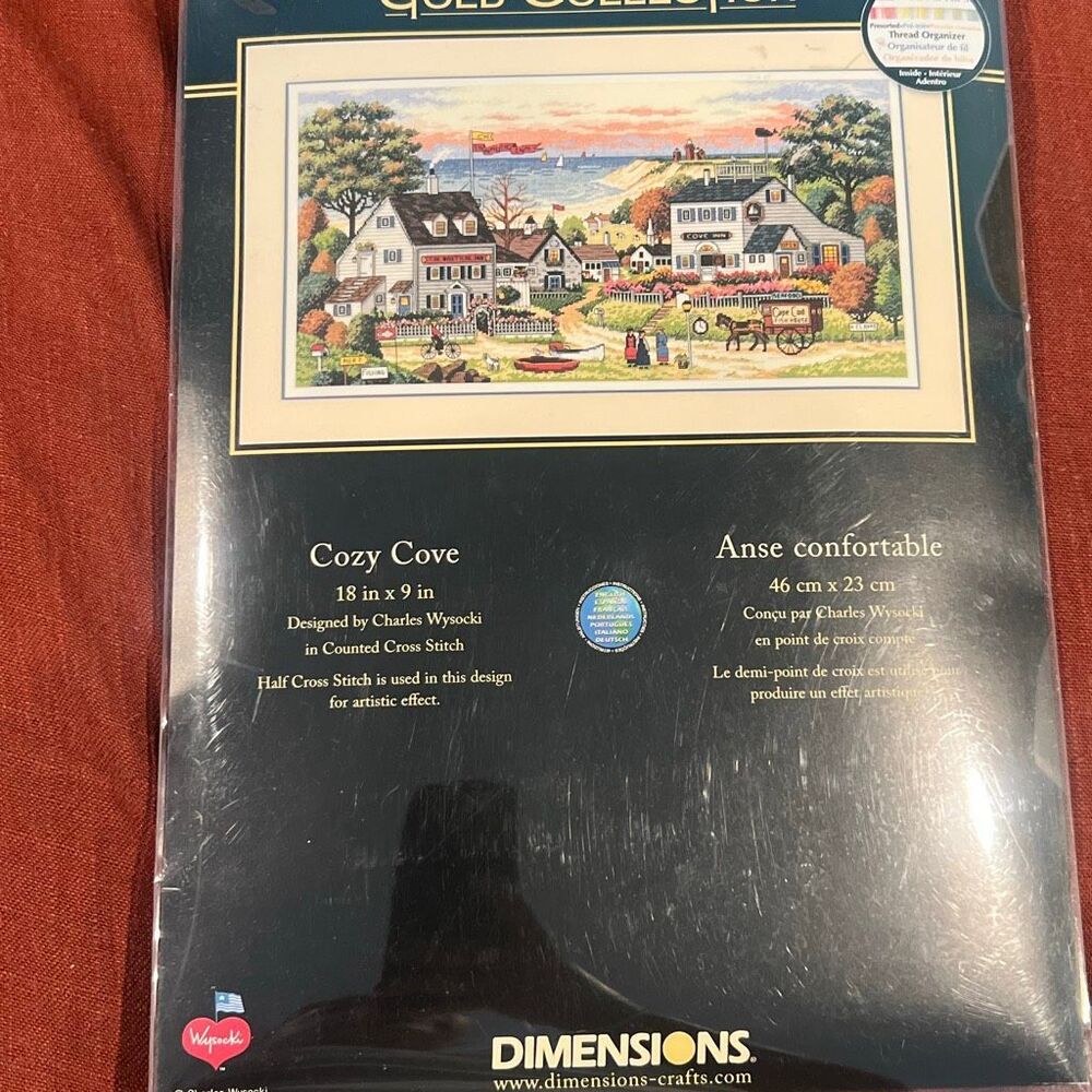 Dimensions Gold Collection Cozy Cove Counted Cross Stitch Charles Wysocki #3896